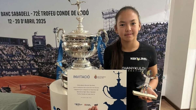 14-летняя казахстанка выиграла престижный теннисный турнир в Барселоне