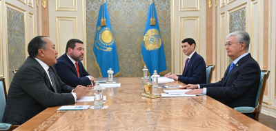 Президент принял основателей компании Kaspikz