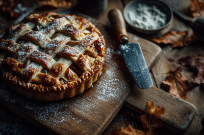 Этот пирог затмит любую шарлотку: густая карамель, нежные яблоки, рассыпчатое тесто. Зимний десерт мечты