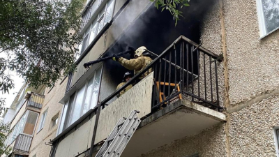 Степногорские огнеборцы спасли квартиру от пожара